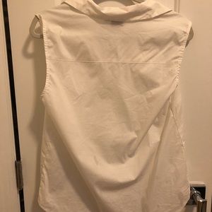 ASOS white sleeveless button down